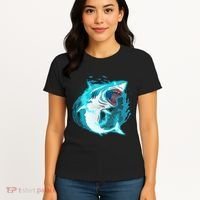 Leaping Shark Attack Women's T-Shirt thumb 4