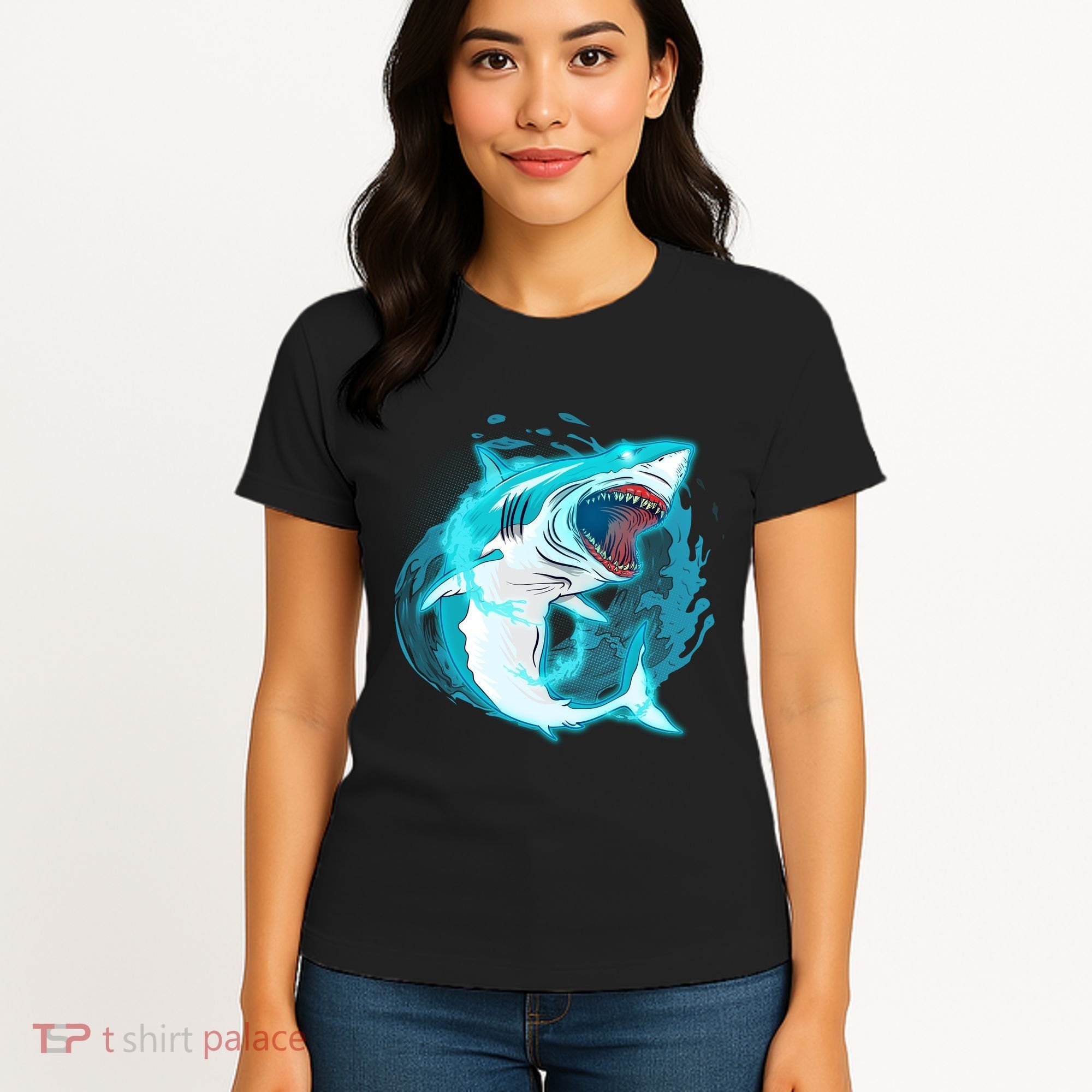 Leaping Shark Attack Women's T-Shirt