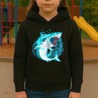 Leaping Shark Attack Kids Hoodie thumb 3