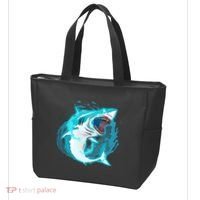 Leaping Shark Attack Tote Bag thumb 3