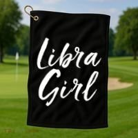 Libra September And October Birthday Gift Gift Golf Towel thumb 1