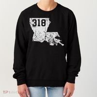 Louisiana State Area Code 318 New Orleans Mardi Gras Women's Sweatshirt thumb 0