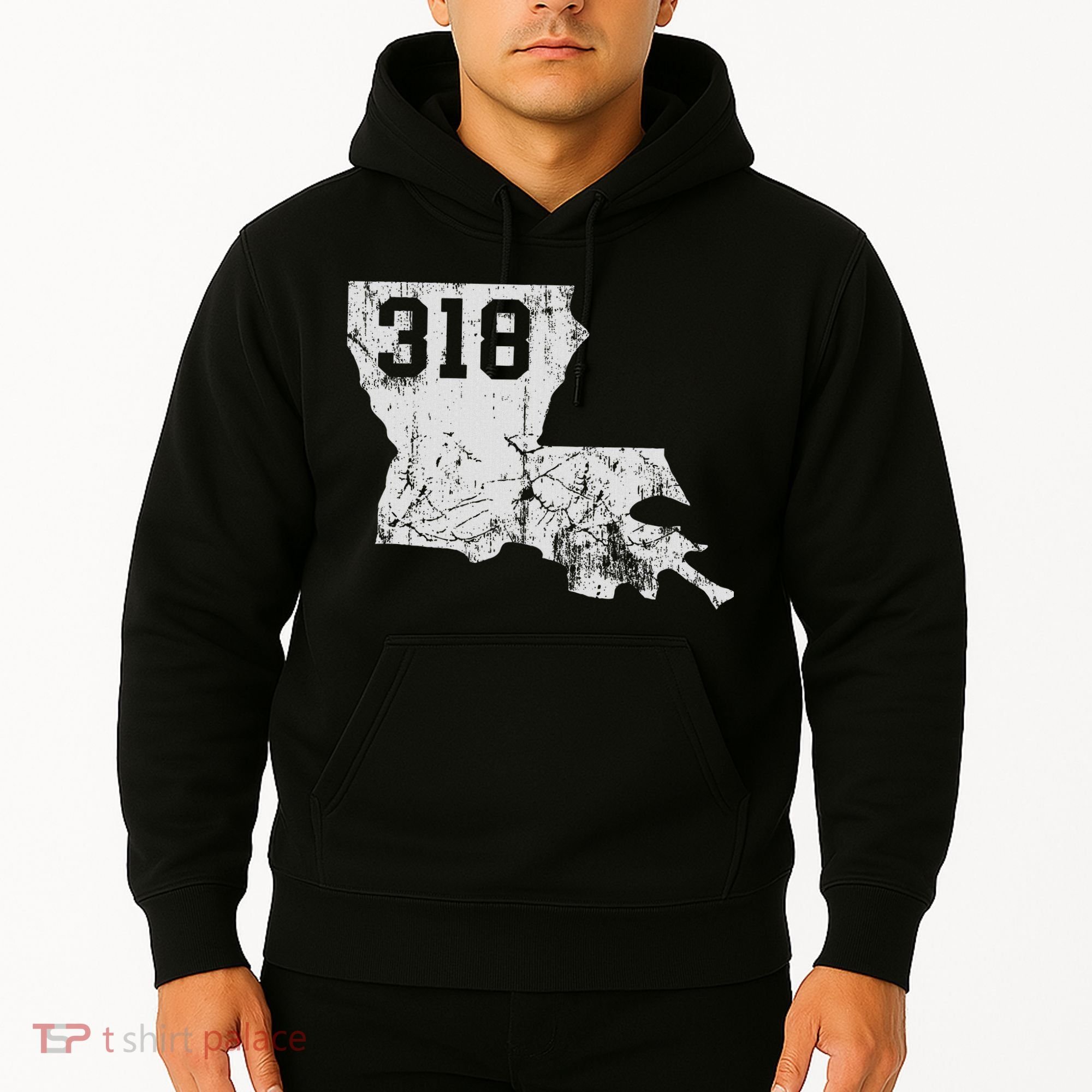 Louisiana State Area Code 318 New Orleans Mardi Gras Hoodie