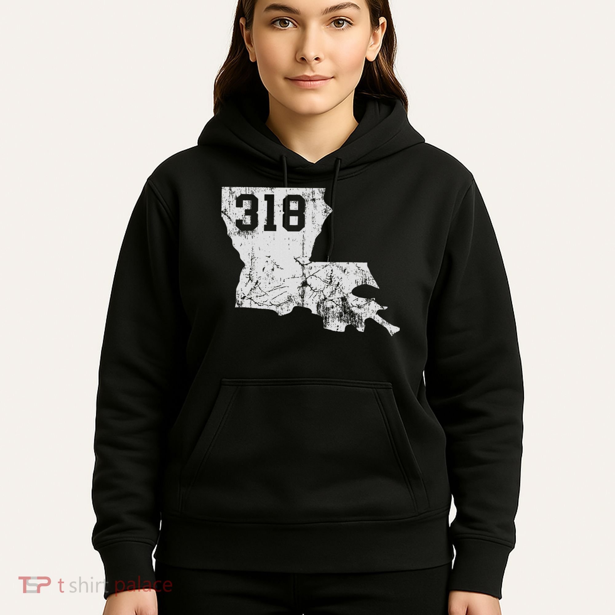 Louisiana State Area Code 318 New Orleans Mardi Gras Hoodie