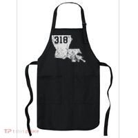Louisiana State Area Code 318 New Orleans Mardi Gras Apron thumb 0