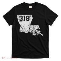 Louisiana State Area Code 318 New Orleans Mardi Gras T-Shirt thumb 0
