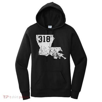 Louisiana State Area Code 318 New Orleans Mardi Gras Women's Hoodie