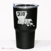 Louisiana State Area Code 318 New Orleans Mardi Gras Tumbler thumb 0