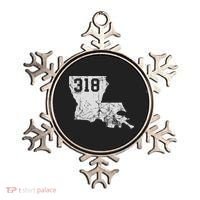 Louisiana State Area Code 318 New Orleans Mardi Gras Ornament thumb 0