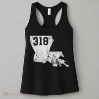 Louisiana State Area Code 318 New Orleans Mardi Gras Women's Tank Top thumb 3