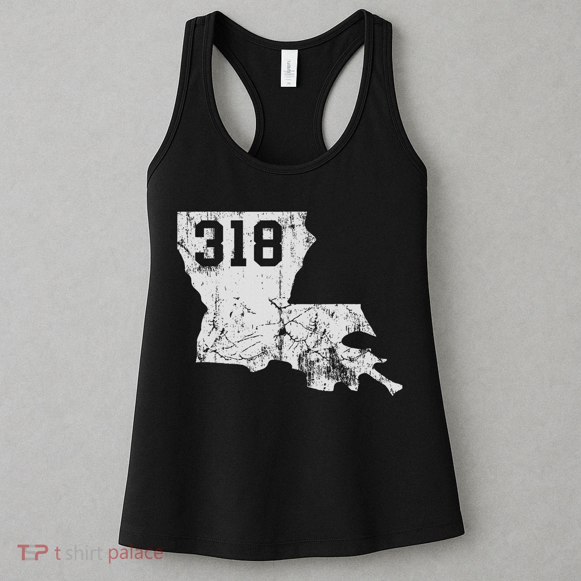 Louisiana State Area Code 318 New Orleans Mardi Gras Women's Tank Top