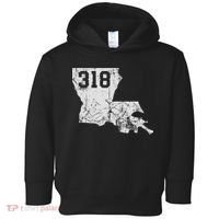 Louisiana State Area Code 318 New Orleans Mardi Gras Toddler Hoodie thumb 0