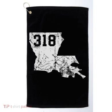 Louisiana State Area Code 318 New Orleans Mardi Gras Golf Towel