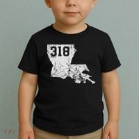 Louisiana State Area Code 318 New Orleans Mardi Gras Toddler T-Shirt thumb 2