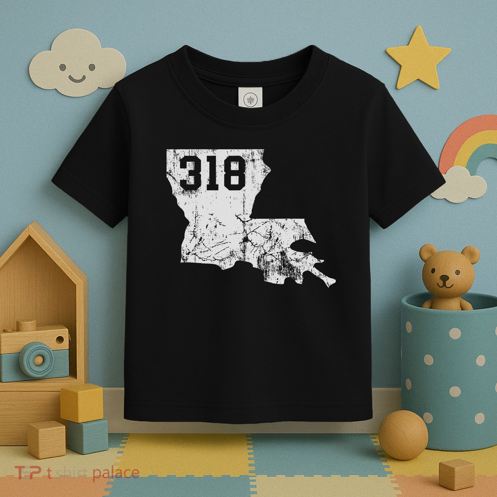 Louisiana State Area Code 318 New Orleans Mardi Gras Toddler T-Shirt