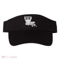 Louisiana State Area Code 318 New Orleans Mardi Gras Visor thumb 0