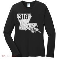 Louisiana State Area Code 318 New Orleans Mardi Gras Women's Long Sleeve Shirt thumb 0
