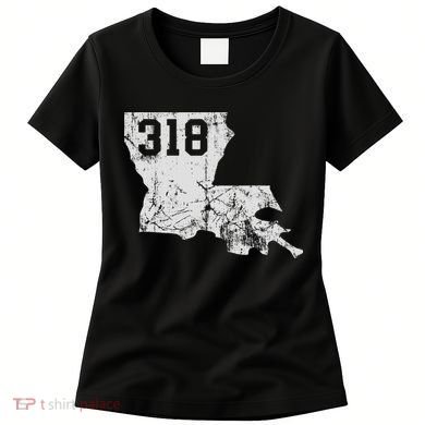 Louisiana State Area Code 318 New Orleans Mardi Gras Women's T-Shirt