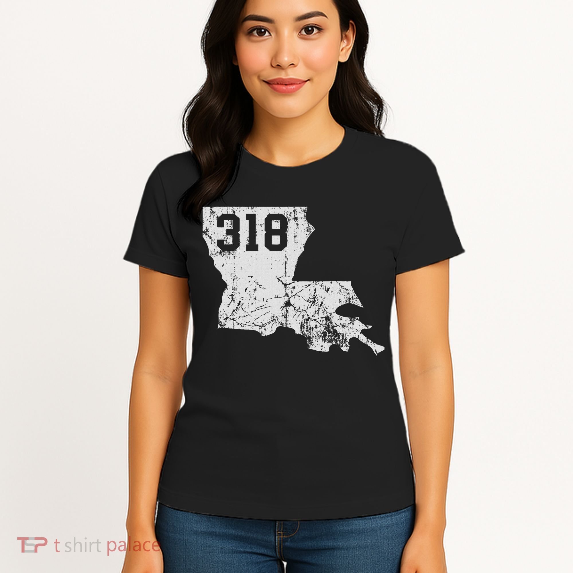 Louisiana State Area Code 318 New Orleans Mardi Gras Women's T-Shirt