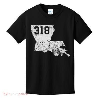 Louisiana State Area Code 318 New Orleans Mardi Gras Kids T-Shirt