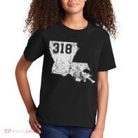 Louisiana State Area Code 318 New Orleans Mardi Gras Kids T-Shirt thumb 2