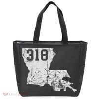 Louisiana State Area Code 318 New Orleans Mardi Gras Tote Bag thumb 0