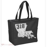 Louisiana State Area Code 318 New Orleans Mardi Gras Tote Bag thumb 2