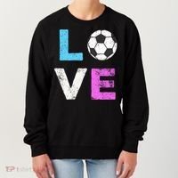 Love Soccer American Team Fan Gift Women's Sweatshirt thumb 0