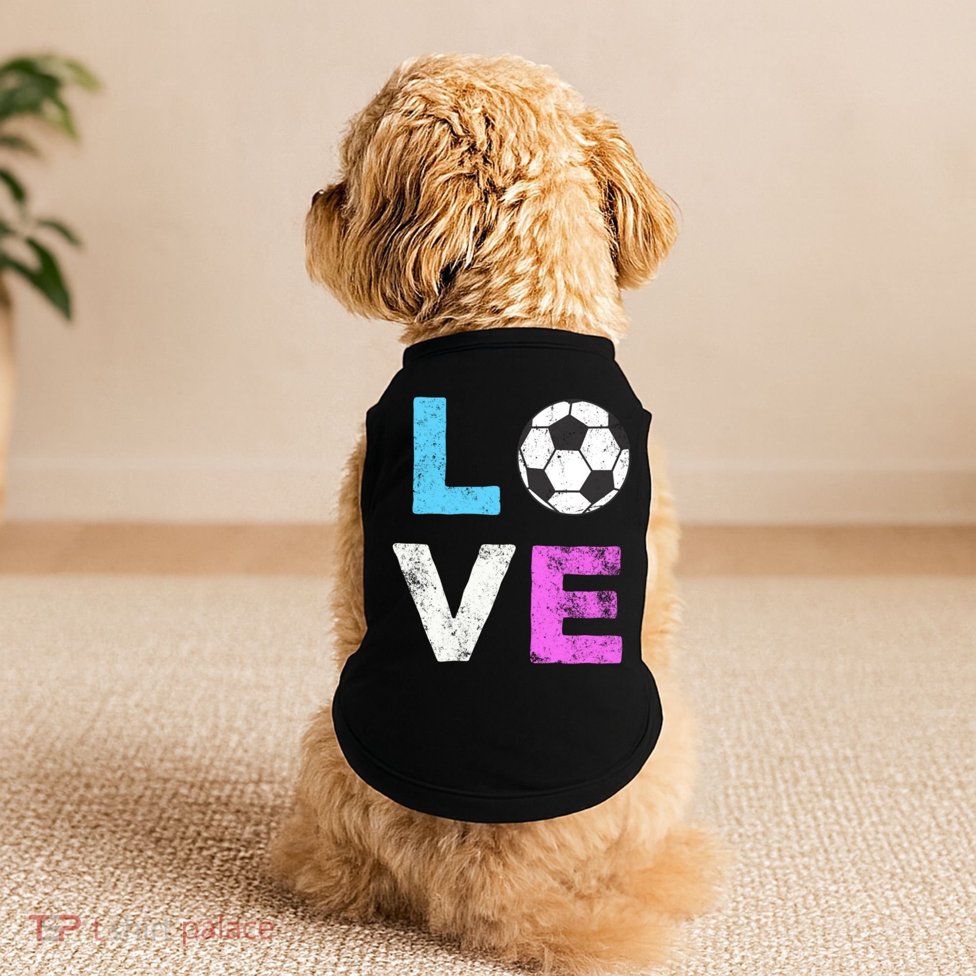 Love Soccer American Team Fan Gift Doggie Tank