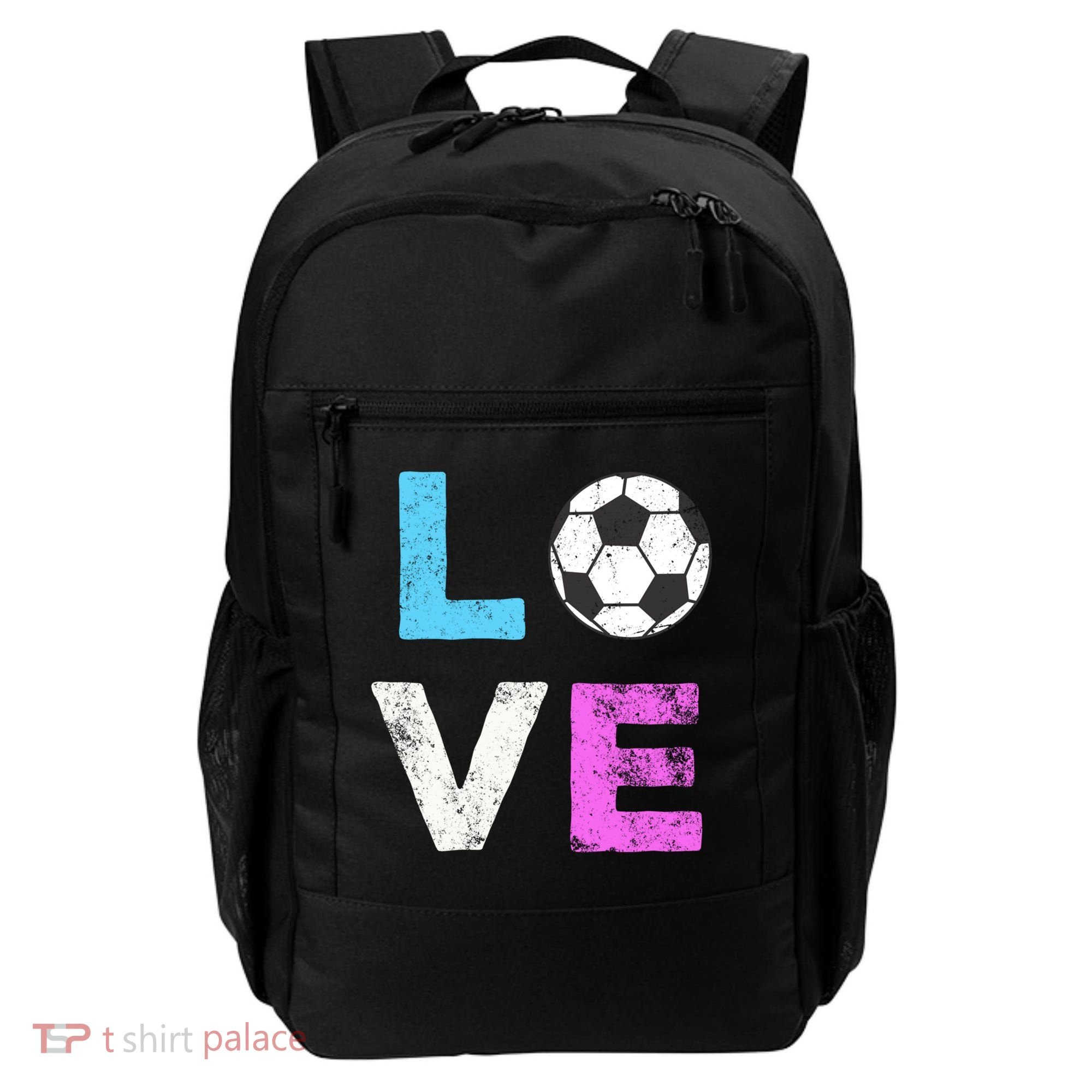 Love Soccer American Team Fan Gift Backpack