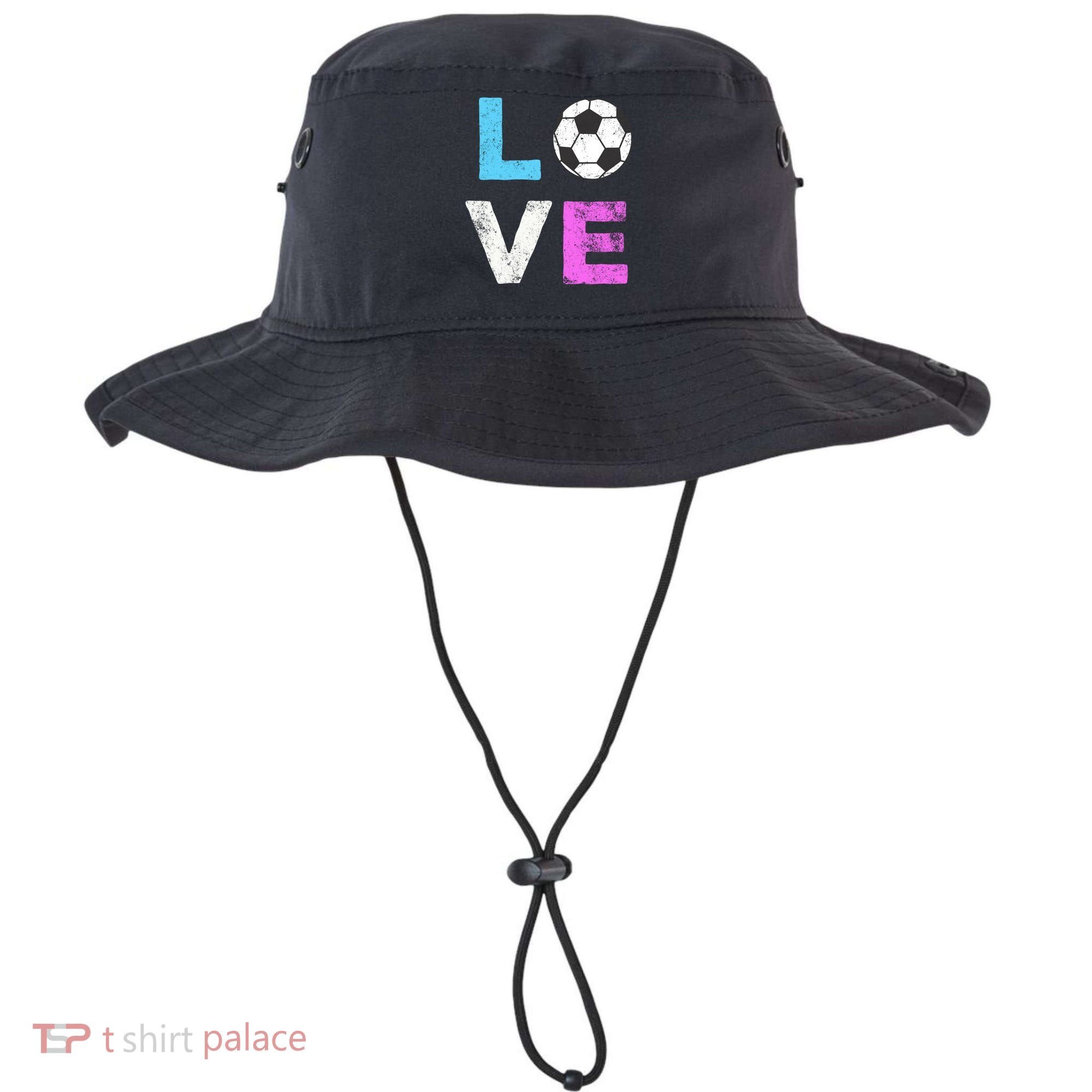 Love Soccer American Team Fan Gift Bucket Hat