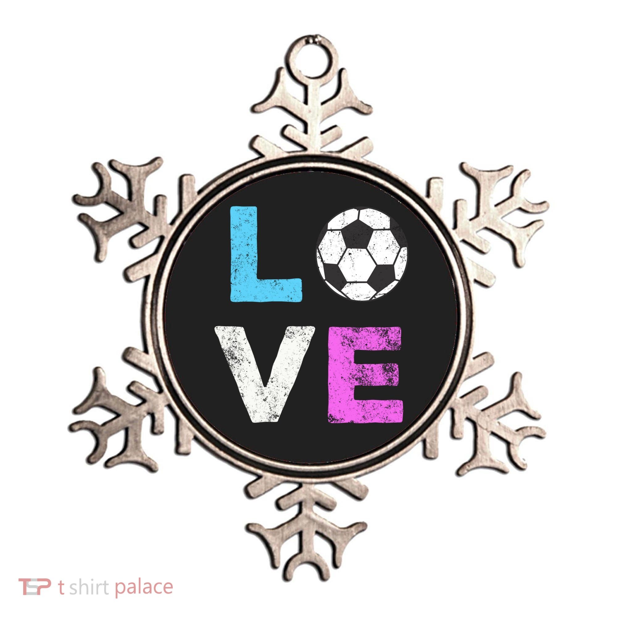 Love Soccer American Team Fan Gift Ornament