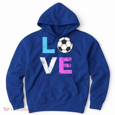 Love Soccer American Team Fan Gift Hoodie