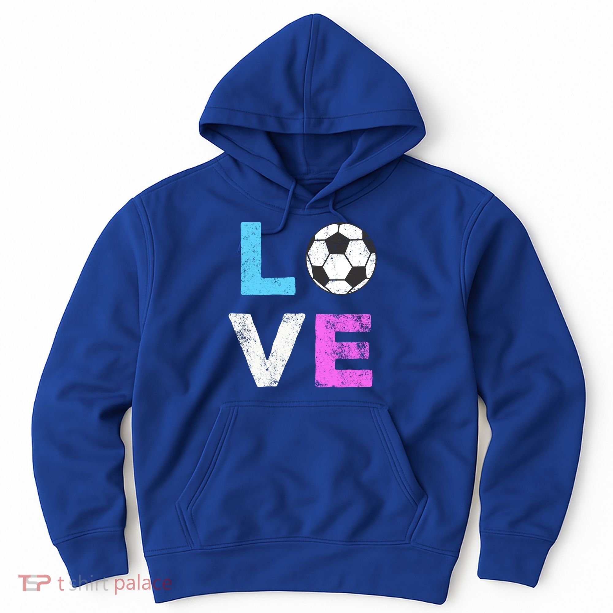 Love Soccer American Team Fan Gift Hoodie