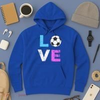 Love Soccer American Team Fan Gift Hoodie thumb 3