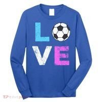 Love Soccer American Team Fan Gift Long Sleeve Shirt thumb 0