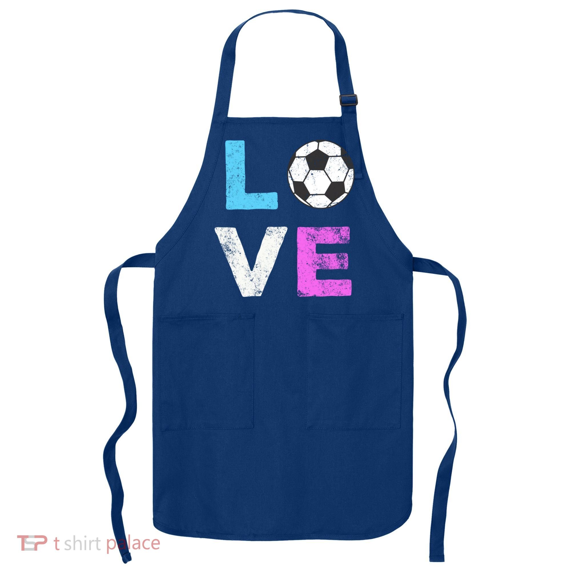 Love Soccer American Team Fan Gift Apron