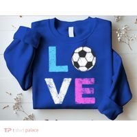 Love Soccer American Team Fan Gift Sweatshirt thumb 2