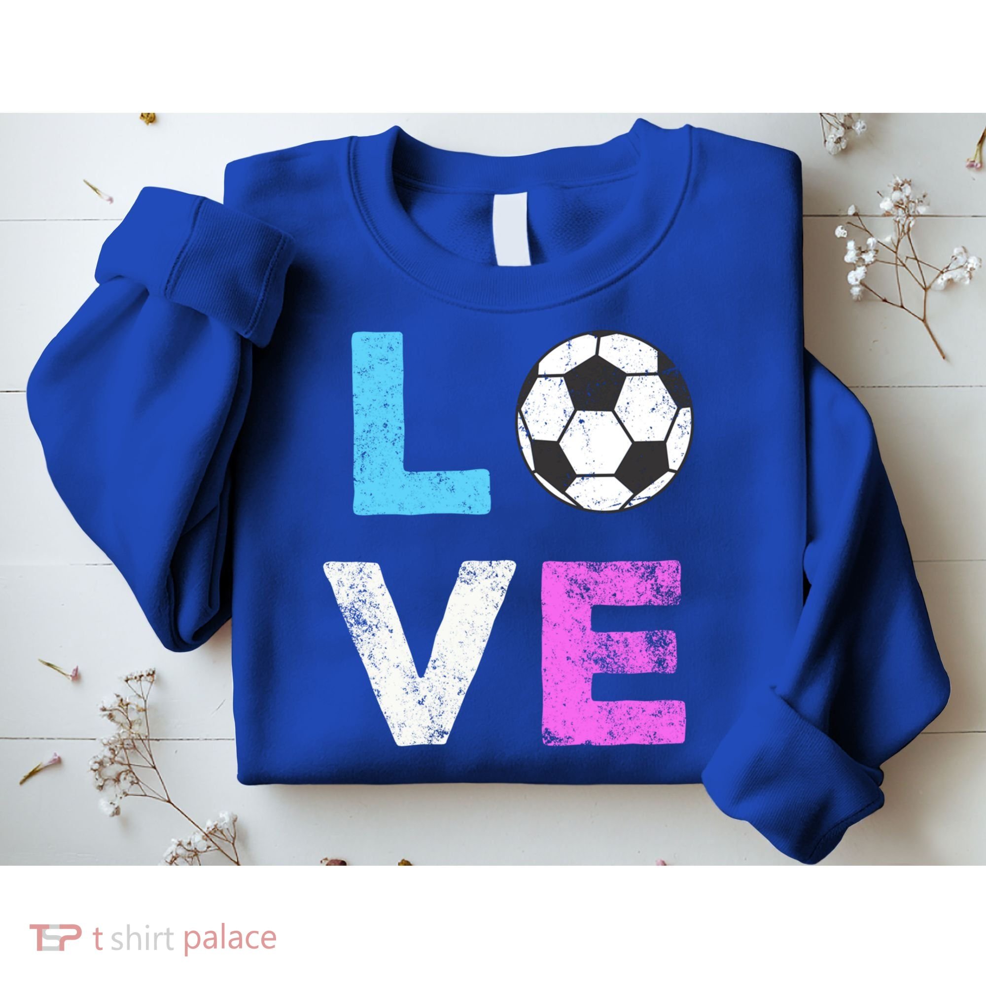 Love Soccer American Team Fan Gift Sweatshirt
