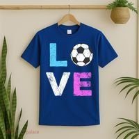 Love Soccer American Team Fan Gift T-Shirt thumb 2