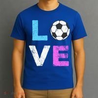 Love Soccer American Team Fan Gift T-Shirt thumb 3