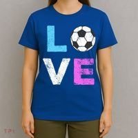 Love Soccer American Team Fan Gift T-Shirt thumb 4