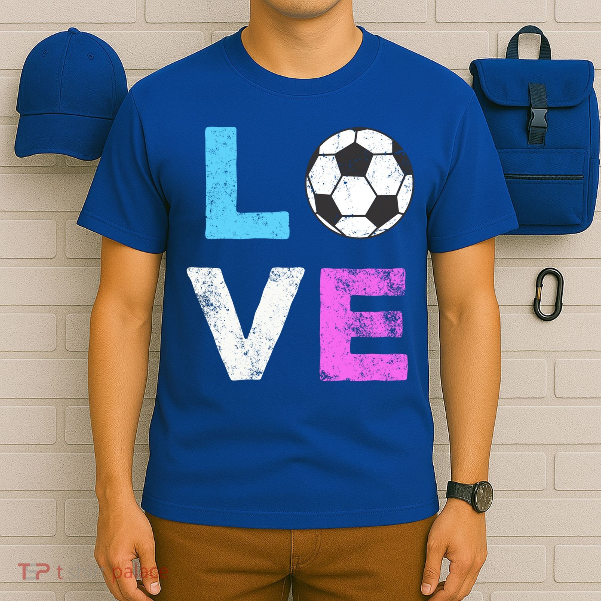 Love Soccer American Team Fan Gift T-Shirt