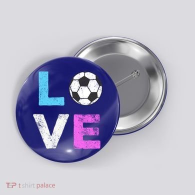 Love Soccer American Team Fan Gift Button