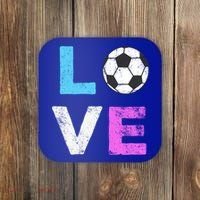 Love Soccer American Team Fan Gift Coaster thumb 0
