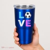 Love Soccer American Team Fan Gift Tumbler thumb 2