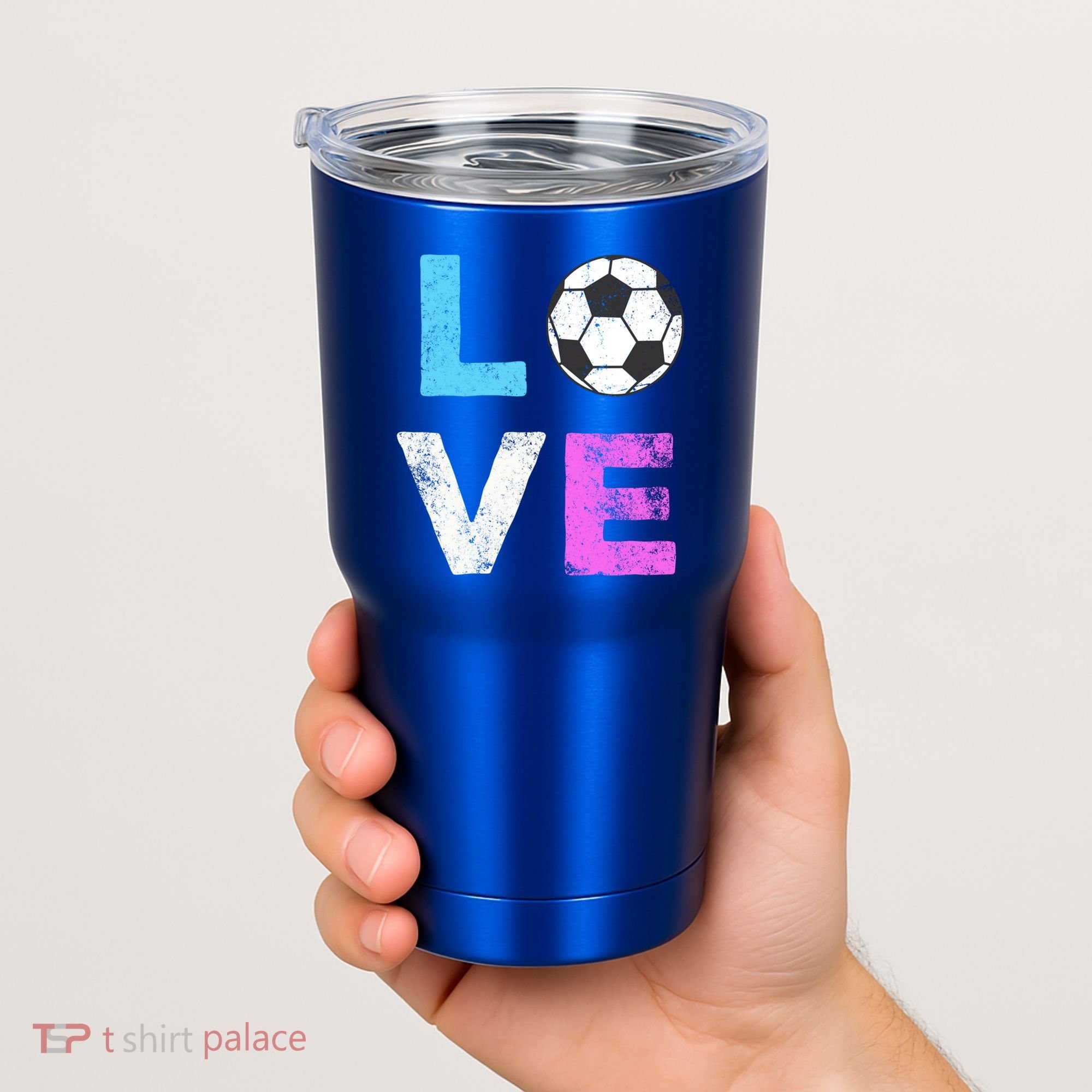 Love Soccer American Team Fan Gift Tumbler