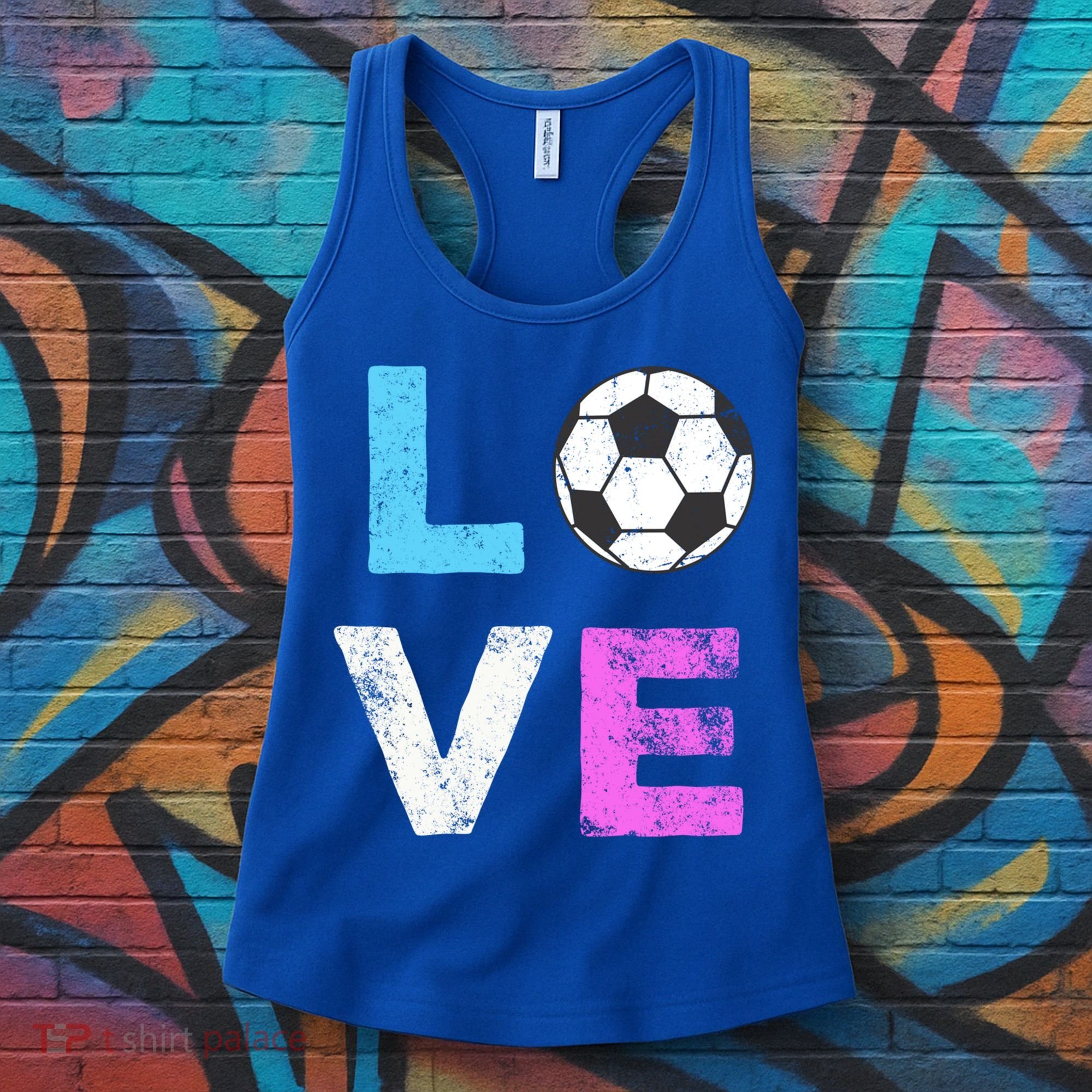 Love Soccer American Team Fan Gift Women's Tank Top