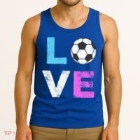 Love Soccer American Team Fan Gift Tank Top thumb 3