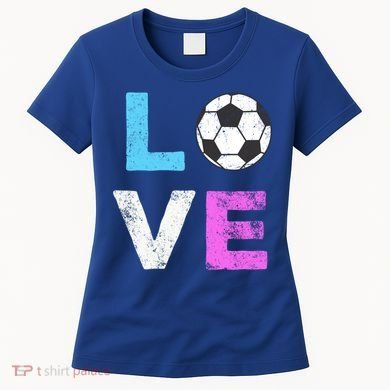 Love Soccer American Team Fan Gift Women's T-Shirt